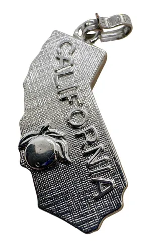 Vintage Monet California State Charm Silver Tone Souvenir Pendant 3.81g thumbnail 1