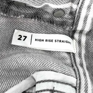 PacSun Gray Double Stripe High Waisted Straight Leg Jeans‎ 27 thumbnail 8