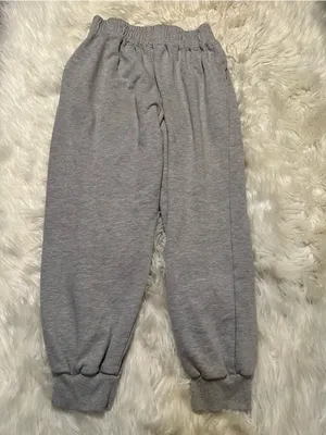 Yovela Women's Size Medium Sweatpants Light Heather Gray Jogger Baggy High-Rise thumbnail 5