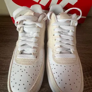 New Nike Court Vision Low White and Cream Sneakers (Women) Size 6.5M thumbnail 6