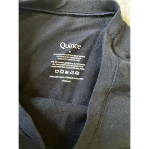 Quince NWOT Womens Organic Cotton Short Sleeve Bodysuit Black Size M CMSL001 thumbnail 4