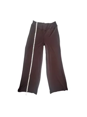 Brown Wide Leg Yoga Lounge Pants Size L thumbnail 6