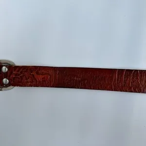 Handcrafted Brown Leather Belt Deer Hunting Mountains Fishing Western Boho Ranch thumbnail 10
