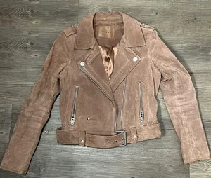 Blank NYC Suede Moto Jacket 100% Leather thumbnail 1