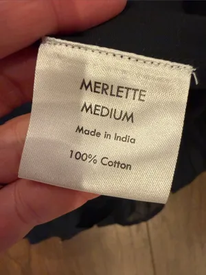 Merlette Senda Top in Black Medium NWT - C30-136 thumbnail 5