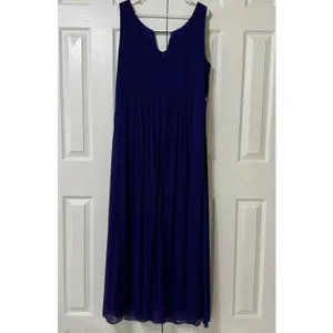 ONYX NITE Roral Blue Embellished Maxi Dress Made In‎ USA - Sz 18W thumbnail 3