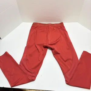 GYMSHARK Leggings Women Sz Medium Full length Contouring Red Side Pockets B3a6s thumbnail 3