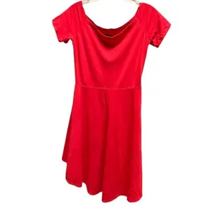 Sarin Mathews size M red high low hem dress. Size M thumbnail 2