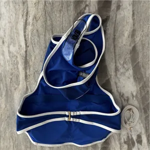 Beach Riot Daphne One Piece Riviera Azure Tidal Crepe Size M thumbnail 7