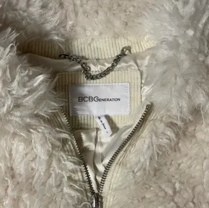 Zip Front Faux Fur Jacket in Cream thumbnail 8
