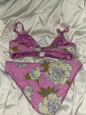 Maaji Pink Fiore Splendour Reversible Bikini Size M thumbnail 2