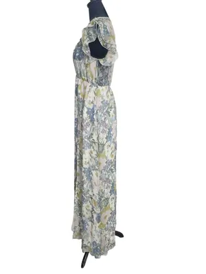 Baltic Born Size Medium Dress Slit Floral Boho Wedding Party Holidays thumbnail 5