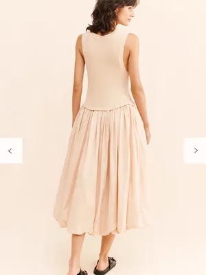 Free People Calla Lilly Bubble Hem Dress size L thumbnail 4