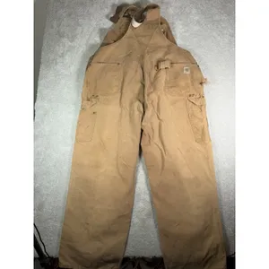 Carhartt Bib Overalls Double Knee Nail apron 2XL 46x30** Made USA Vtg Work Farm thumbnail 8
