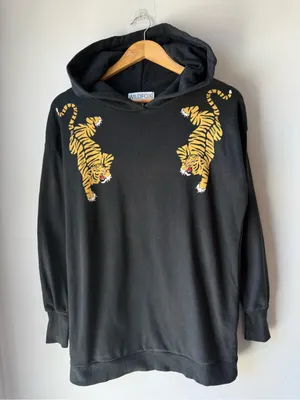 Wildfox "Prowlin' Around" Black Hoodie thumbnail 1