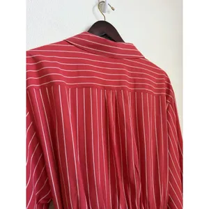 Bardot Malira Mini Shirt Dress US 4 Red White Striped Tie Front Preppy Vacation thumbnail 9