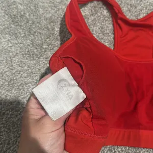 ZYIA Active Red Racerback Sports Bra‎ size Large thumbnail 6