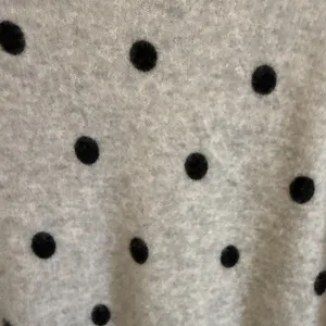 Cynthia Rowley Sweater Womens Medium Gray 100%‎ Cashmere Polka Dot Crew Neck thumbnail 3