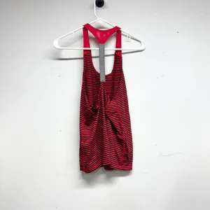 Nike Elastika Loose Tank Top Running‎ Tennis Tee Gym Solid Red Strip Medium thumbnail 3