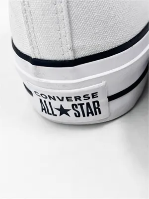 CHUCK TAYLOR ALL STAR CONVERSE White Platform Lace Up High Top Sneakers Size 10 thumbnail 6
