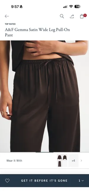 Abercrombie Satin Pants thumbnail 2