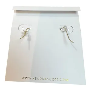 Kendra Scott Elle Drop Earrings Gold Iridescent Abalone Shell Oval Dangle New thumbnail 3