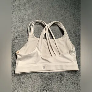 Athleta White Sports Bra thumbnail 4