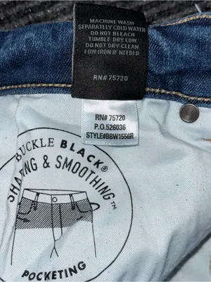 Buckle Black Fit No 75 Flare Leg Stretch Jeans Sz 27x32 BBW1556R Boho Western thumbnail 10