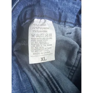 Womens XL 32x24 Wide Leg Cropped Jeans High Rise Patch Pocket Medium Blue Denim thumbnail 8