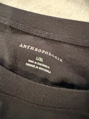 NWOT Anthropologie Size XL Oversized Graphic T-Shirt Black Brooklyn NY Floral thumbnail 9