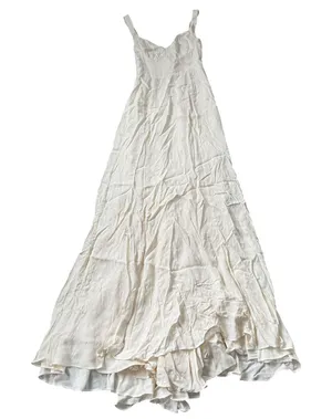 Reformation Lecce Dress Ivory thumbnail 1