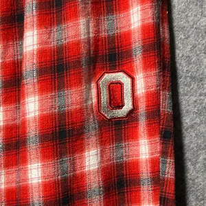 Ohio State Buckeyes Plaid Lounge Pants Sleepwear Joggers Size L‎ Red White thumbnail 2