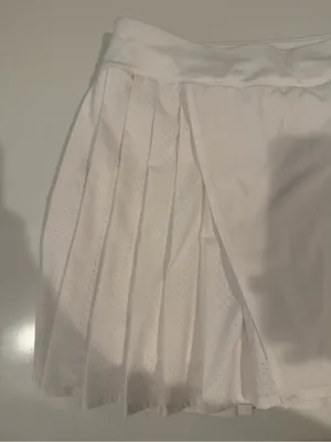 LULULEMON Asymmetrical Pleated Tennis Skirt Skort White Size 4 thumbnail 5