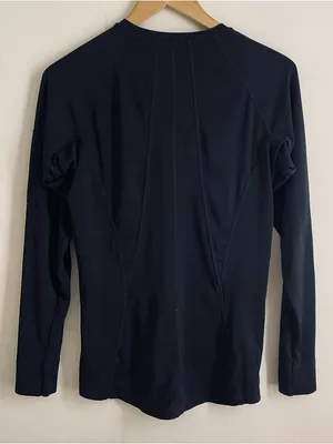 Athleta Pacifica UPF Long Sleeve Rashguard Quarter Zip Black Size M thumbnail 4
