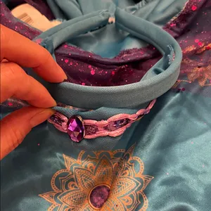 #4 Women's 2Pc Gypsy Belly Dancer 💃 Halloween 🎃 Costume Blue Purple size Medium thumbnail 5