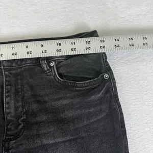 AllSaints Miller Jean W26 Washed Black Skinny Denim Mid Rise W062EB thumbnail 4