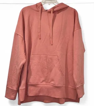 Athletic Works Women's Cozy Hooded Pullover Sweater - Dusty Rose - XL thumbnail 1