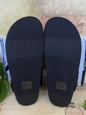 NEW DV Dolce Vita Faux Suede Clog Mule Gold Buckle Black Slide Slippers, Size 10 thumbnail 6
