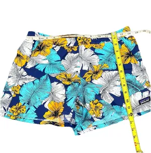 Patagonia Women’s Shorts XS Tropical Floral Blue Nylon Beach Outdoors Baggies thumbnail 6