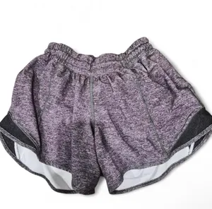 heather grey lululemon hotty hot shorts size 2 tall thumbnail 1