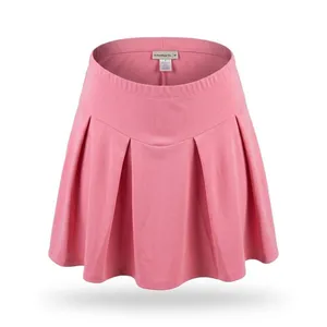 Ashley Stewart Pleated Athletic Knit Tennis Skirt/Skort Sz L 14/16 Coral NWT thumbnail 4