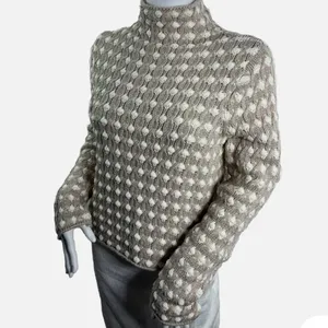 Anthropologie Sleeping on Snow Popcorn Turtleneck Sweater Women’s Size Small thumbnail 2