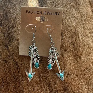Paparazzi 4 piece NEW turquoise jewelry boho/western earrings/ bracelets thumbnail 3