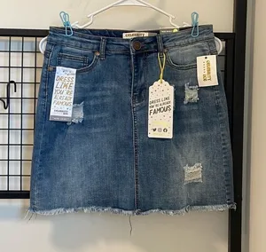 NWT | Celebrity‎ Ace junior’s denim skirt — size 7 thumbnail 1