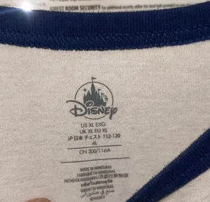 Disney Donald Duck Ringer Tee in White and Navy - Sz XL thumbnail 5
