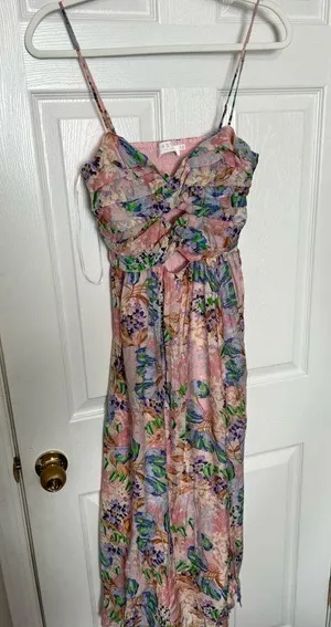 Revolve ASTR the Label Emine Dress in Pink & Blue Floral thumbnail 10