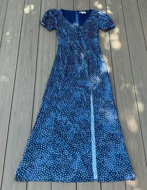 Maxi Dress Francesca's Floral Blue thumbnail 1