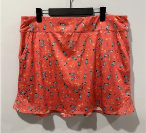 Mixed Drinks Alcohol Skort Womens XL Active Tennis Pickleball Golf Athletic thumbnail 1