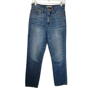 Madewell Blue Denim Comfort Stretch High Rise The Perfect Vintage Crop Jeans 26 thumbnail 2