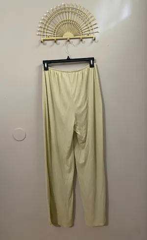 Auden Butter Yellow Wide-Leg Lounge Pants thumbnail 2